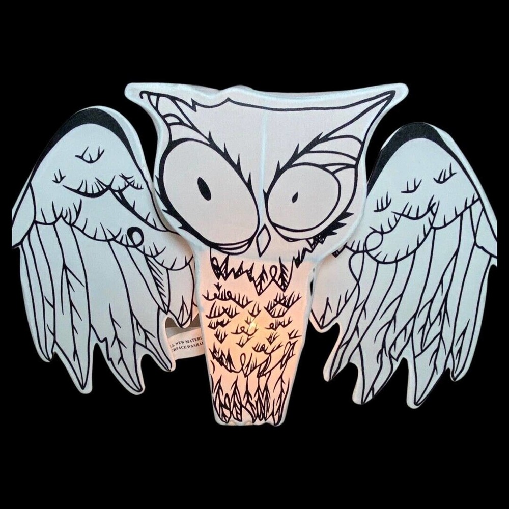 Vintage TRENDMASTERS RARE Owl Hanging Lantern, Circa 1980’s , Approx 18”x 13”